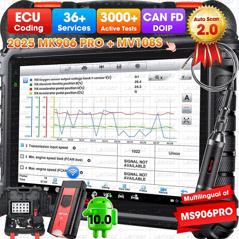 2025 New Autel MaxiCom MK906 Pro MS906 PRO Coding Full System Diagnostic Scanner