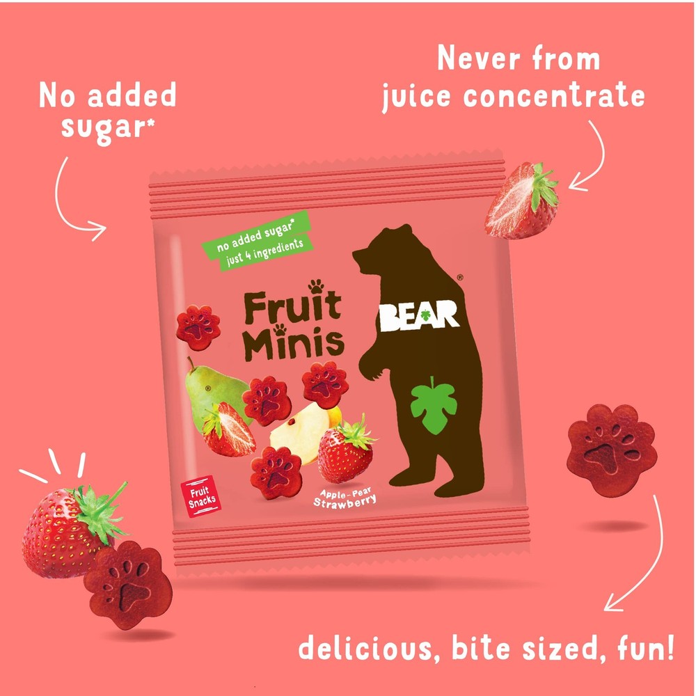 Real Fruit Snack Minis, Strawberry