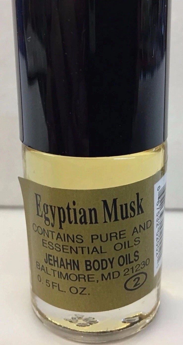Egyptian Musk Body Oils Yellow 3 x 1/2 oz Bottles New