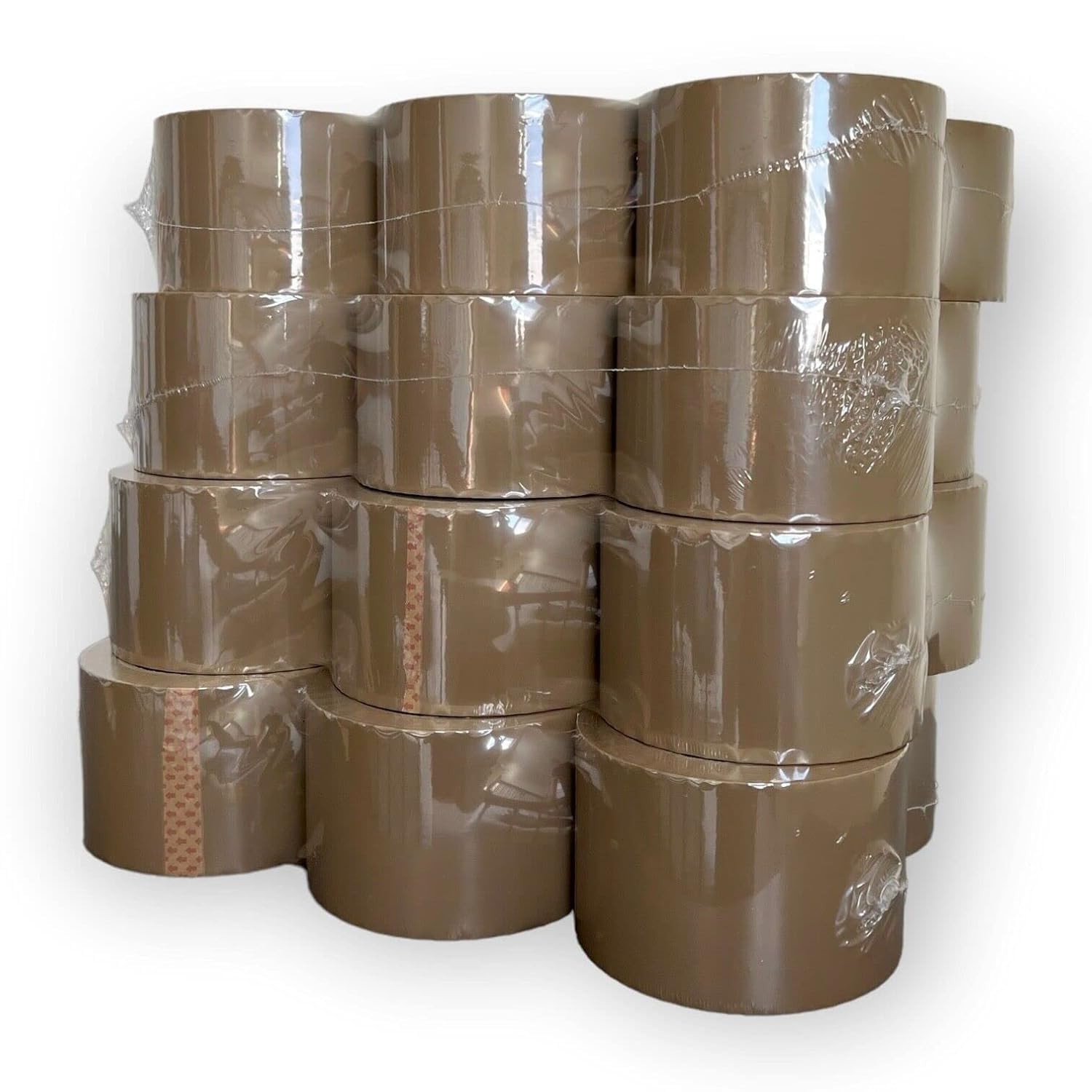 24 Rolls Heavy Duty Tan-Brown Packing Tape  3 Inch x 110 YD 330' Per Roll 2.0 Mi