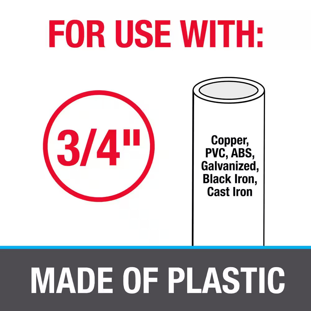 3/4 in. x 10 ft. Plastic Pipe Hanger Strap