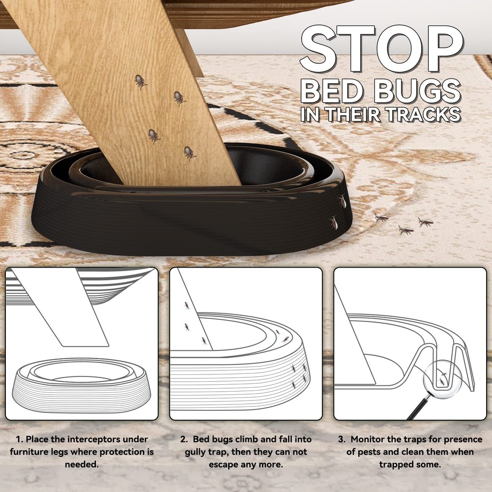 Bed Bug Interceptors | Bed Bug Interceptor Traps | Bed Bug Trap | Insect Trap...