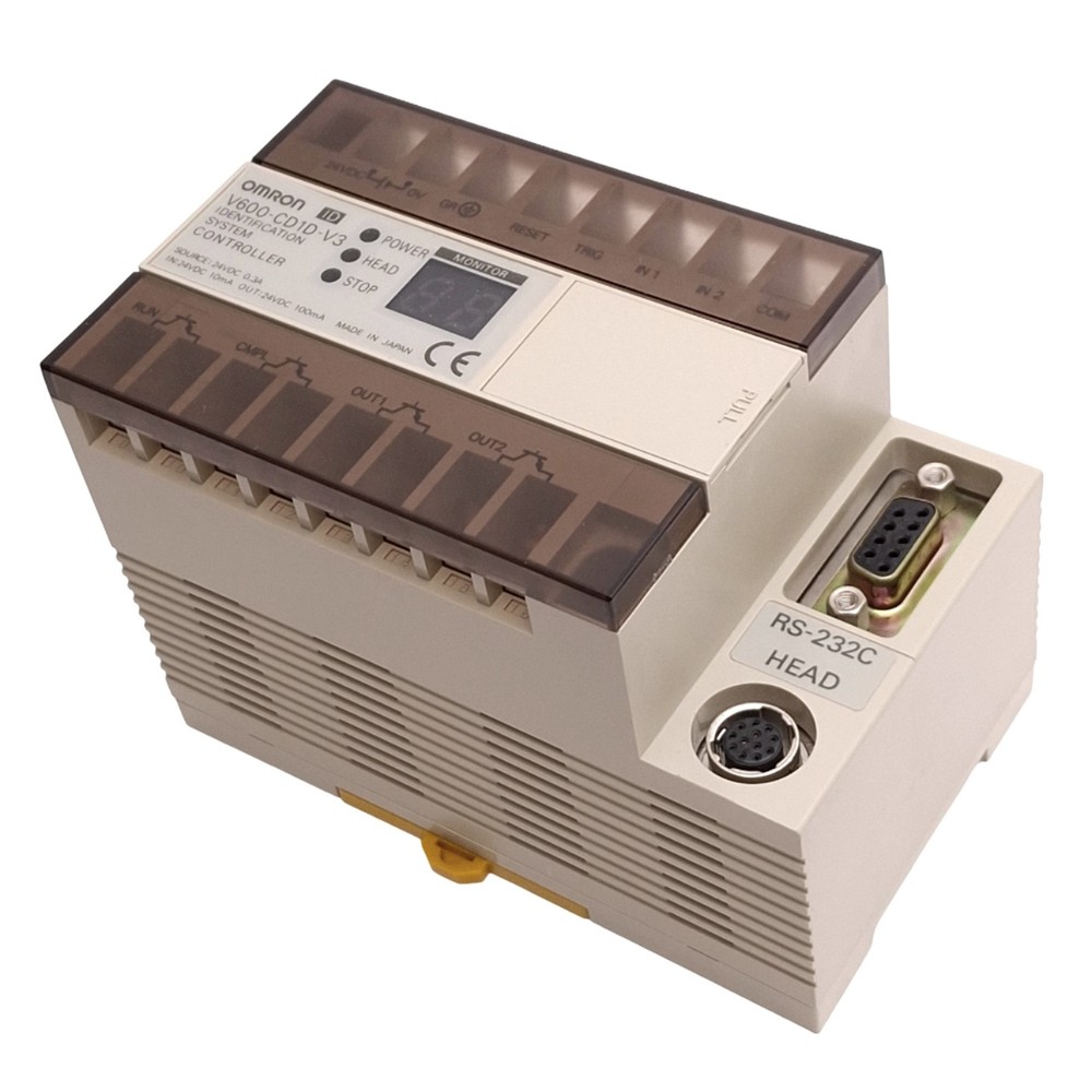 Omron V600-CD1D-V3 Identification System Controller for RFID, RS-232C, 24VDC