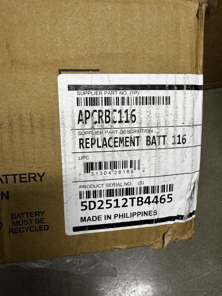 APC UPS Battery Replacement, APCRBC116 Smart-UPS Models SMX750