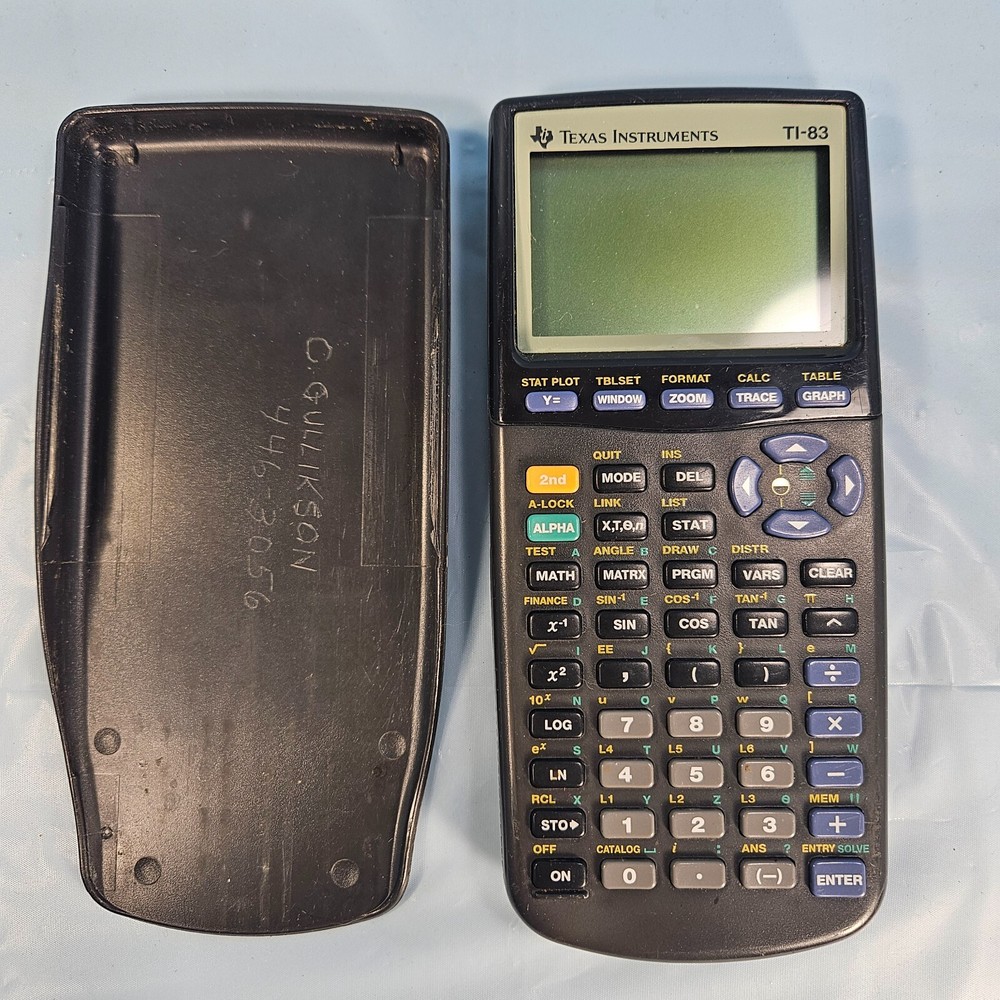 Texas Instruments TI-83 Graphing Calculator Tested & Working