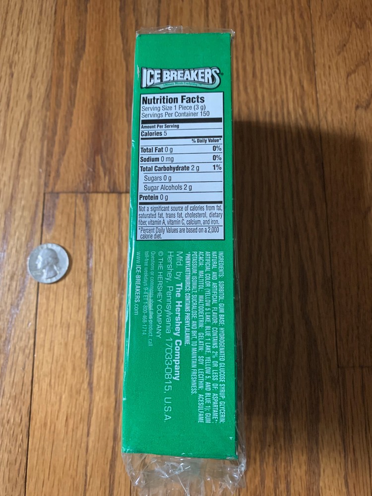 Vintage ICE BREAKERS Wintergreen Gum .