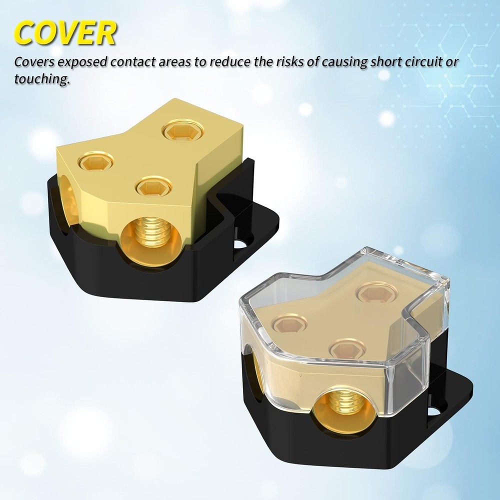Vehicle Power Distribution Unit 12 Volt Audio System Copper Connection Component