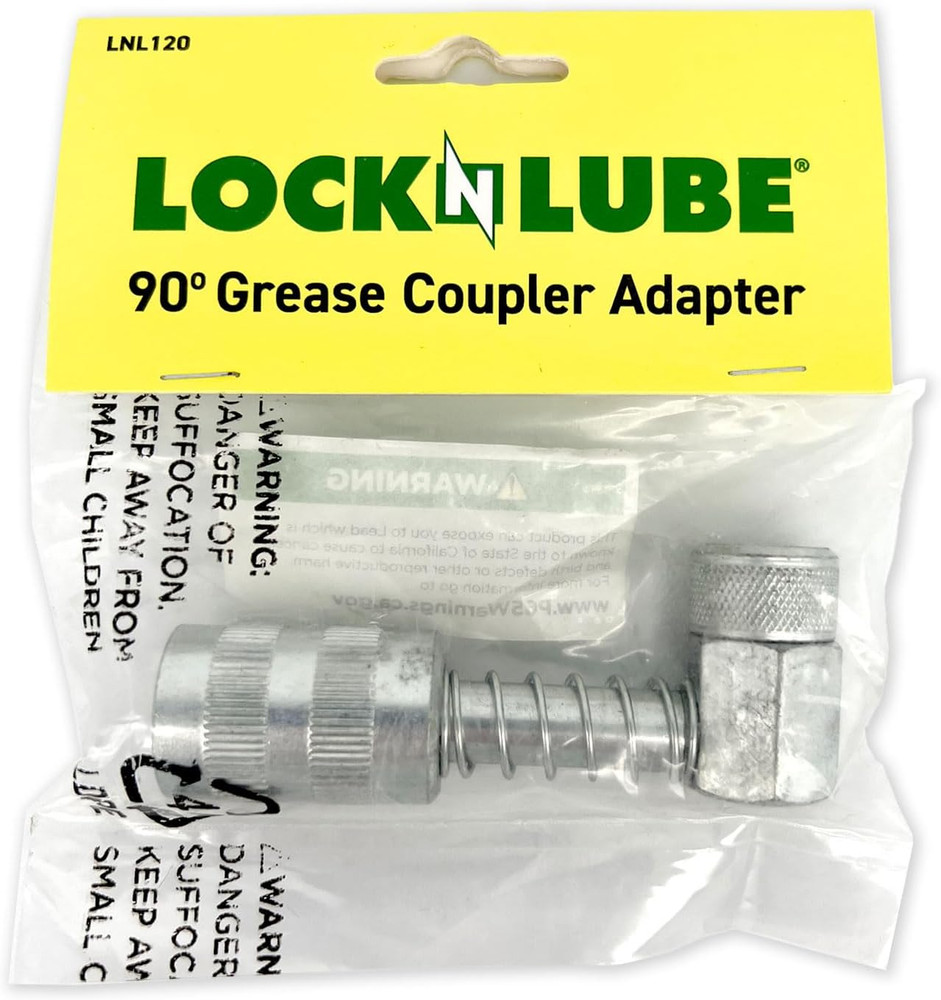 Locknlube 90 Degree Grease Coupler Adapter