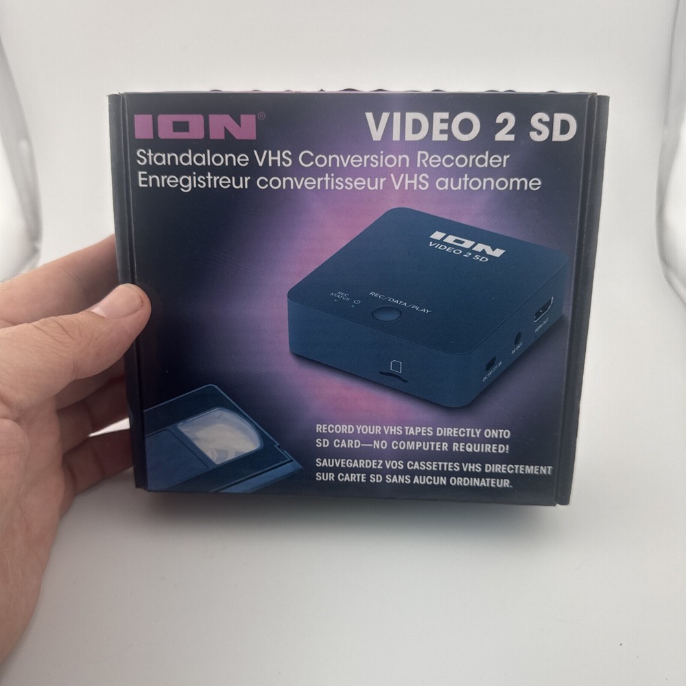 ION VIDEO 2 SD STANDALONE VHS CONVERSION RECORDER HDMI