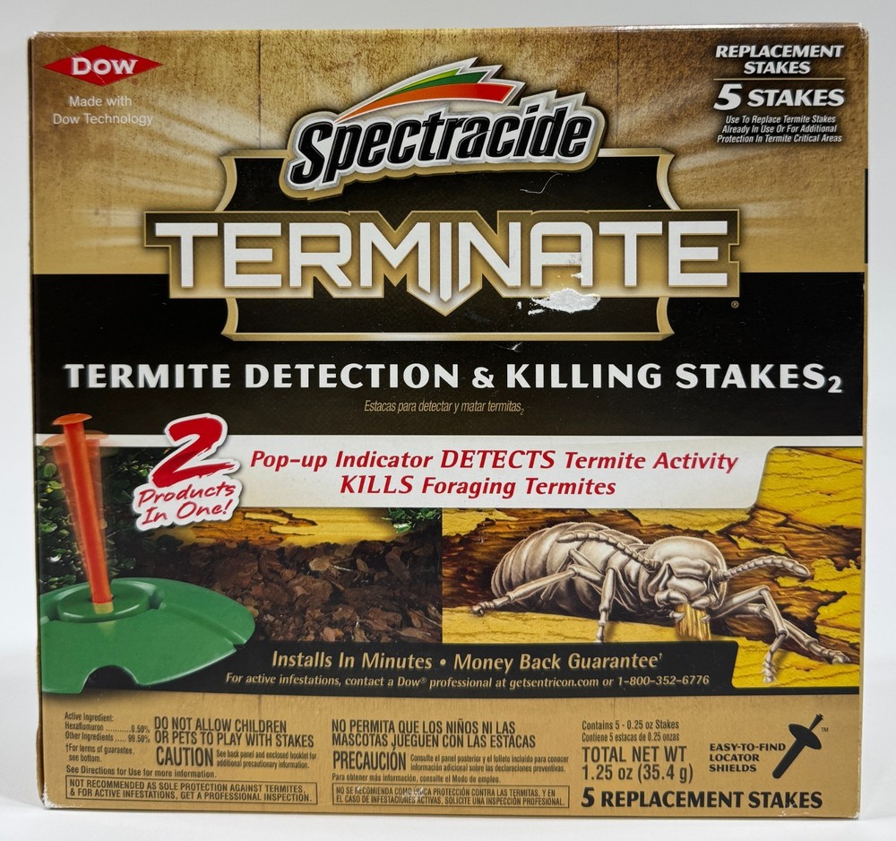 Spectracide Terminate Termite Detection & Killing Replacement Stakes 5 Count