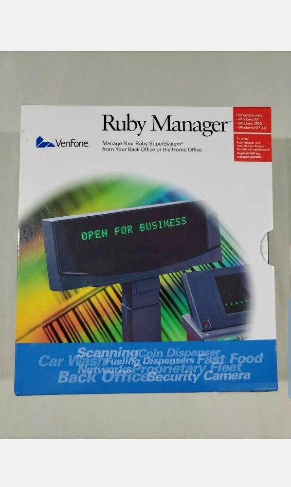 VeriFone Ruby Manager v. 1.32 with Parallel HASP Key and Manual