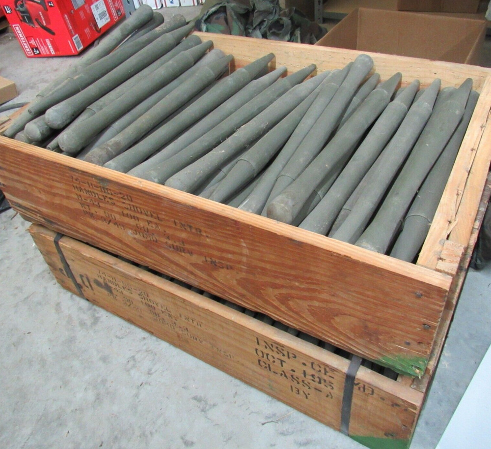 WWII E-Tool M43 replacement shovel handle NOS Hardwood Original WW2 Surplus