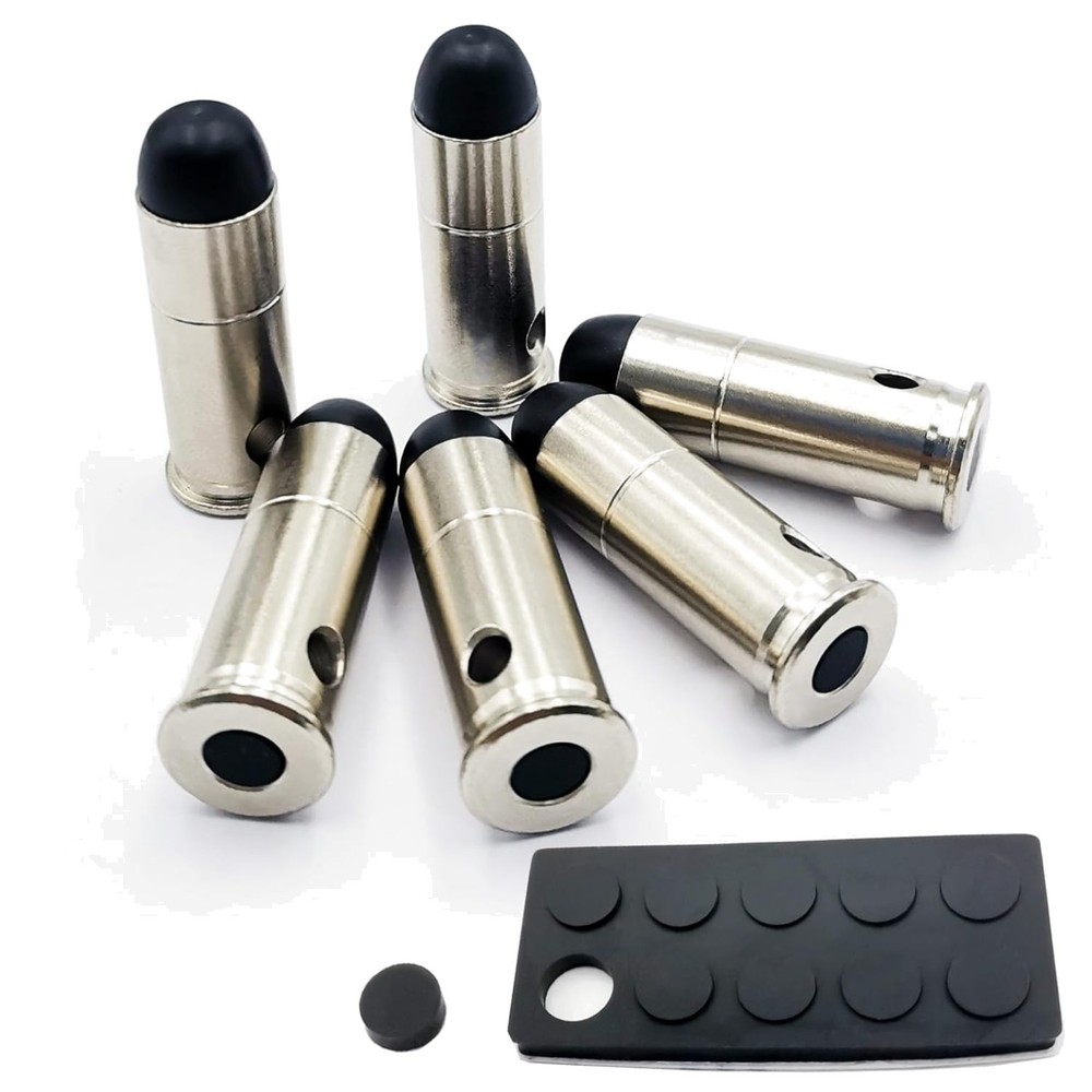 .45 LC Training Snap Caps - Durable Dummy Rounds for Dry Fire Safety Practice