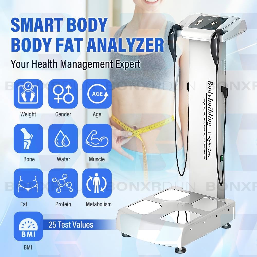 Human-Body Composition Analyzer BMI Body Fat Meter Body Element Analyzer+Printer