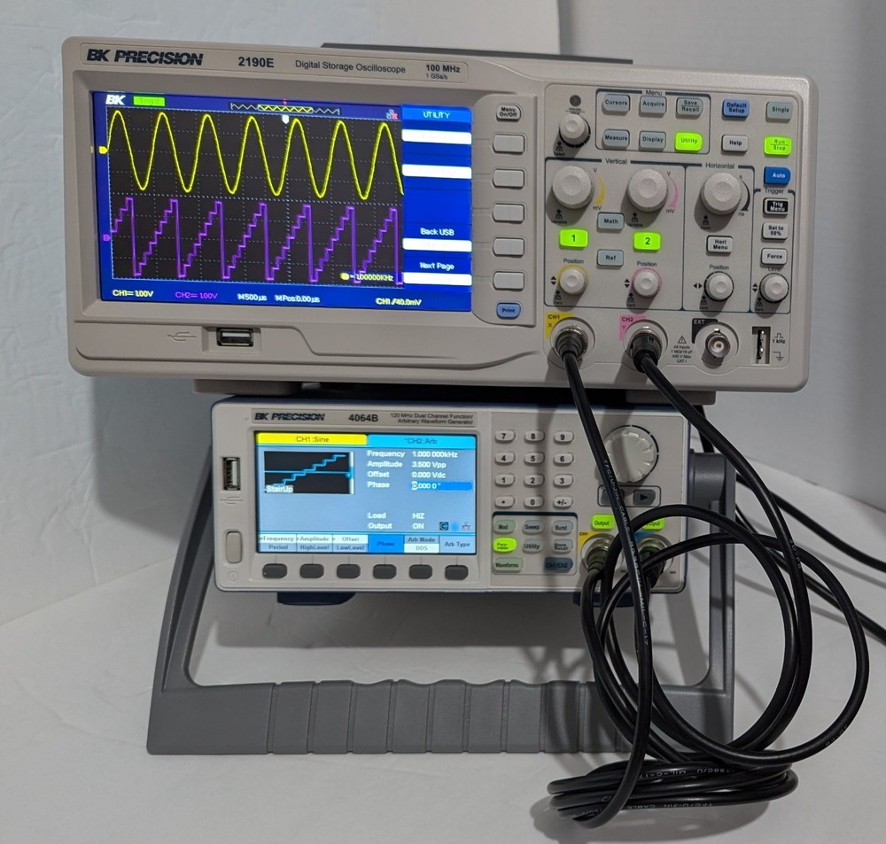 BK Precision 4064B Dual CH 120 MHz Function Arbitrary Waveform Generator. Used