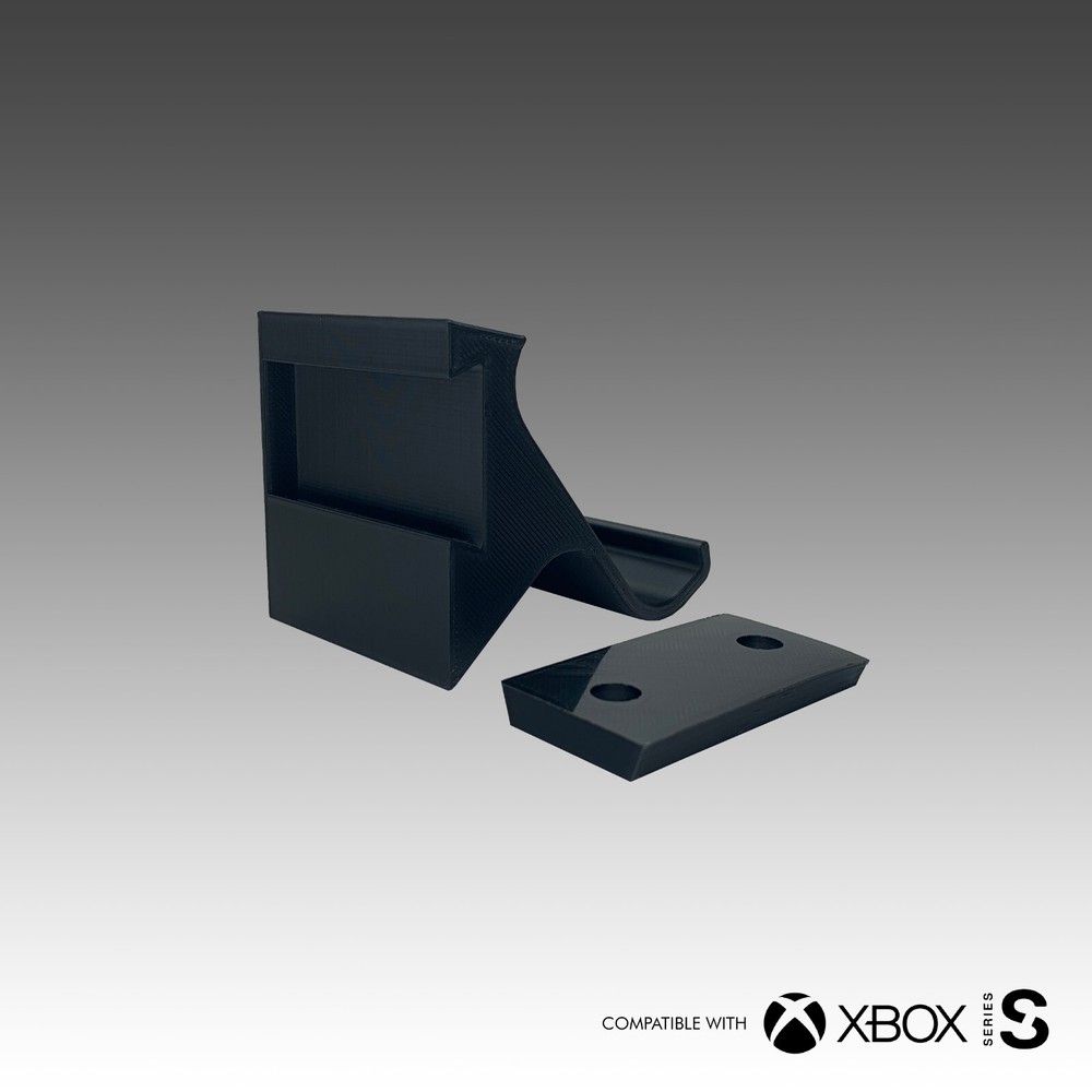 Xbox Series S Wall mount bracket with 2 controller mounts Xbox console Gaming
