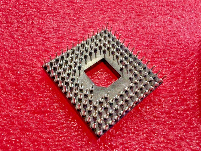 128 Pin Machine Pin Grid Array PGA IC Socket Souriau (2 pcs)