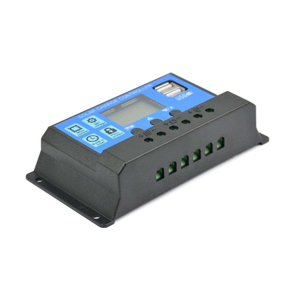 Solar Panel Charge Controller 12V 24V 60A Automatic Universal USB LCD Dispaly