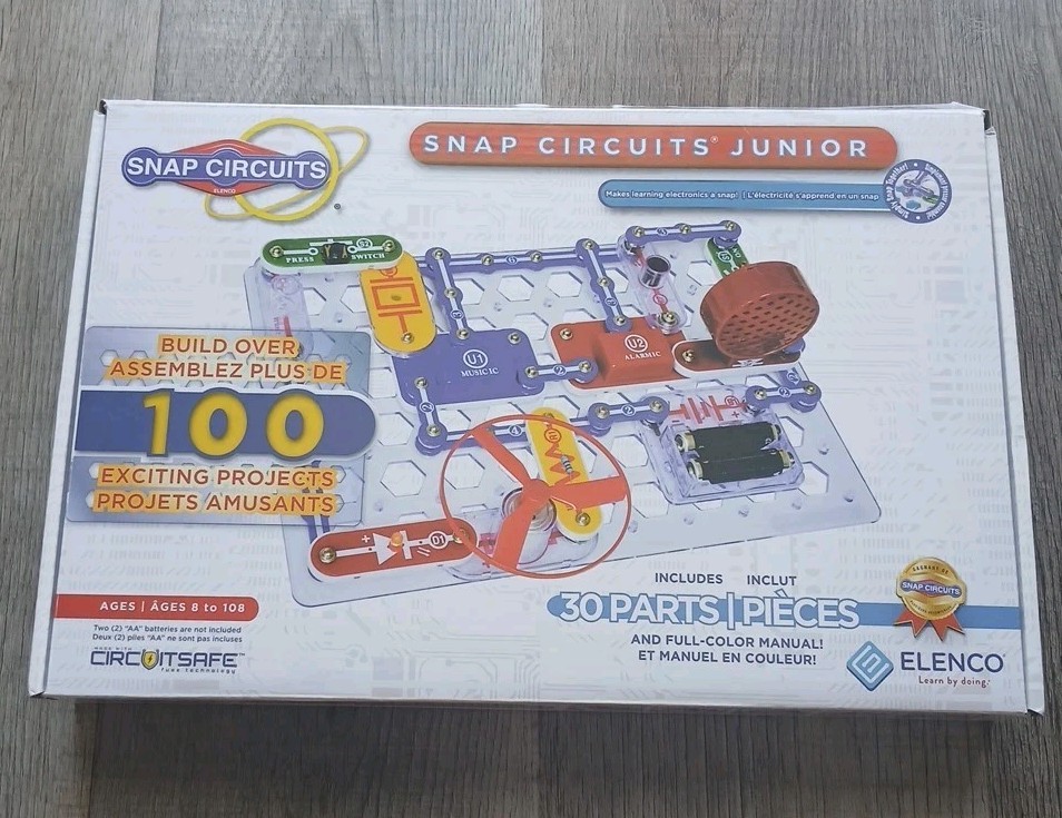 ELENCO Snap Circuits Jr. Model SC-100 Experiments Electronics Discovery Kit