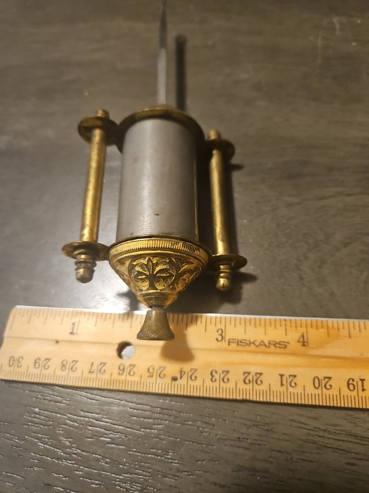 Antique Shelf Clock Single Barrel Mercury Pendulum