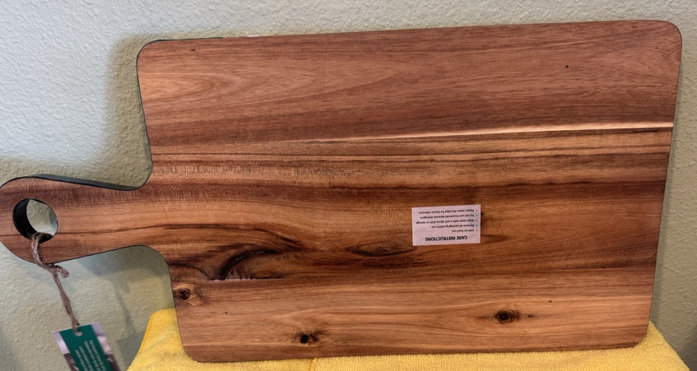 CUTTING BOARD WOOD WITH OCEAN NWT