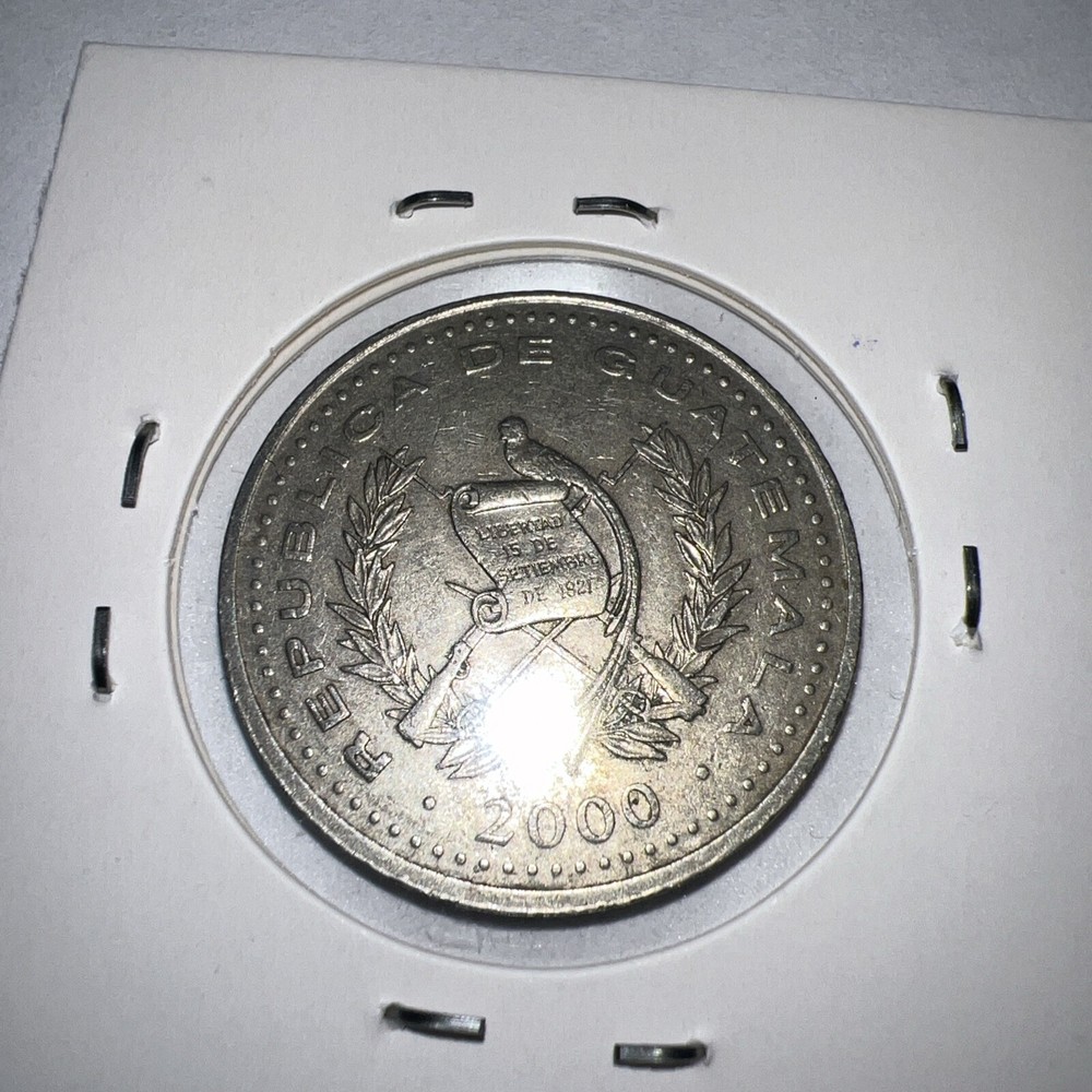 25 Centavos 2000 Republica De Guatemala