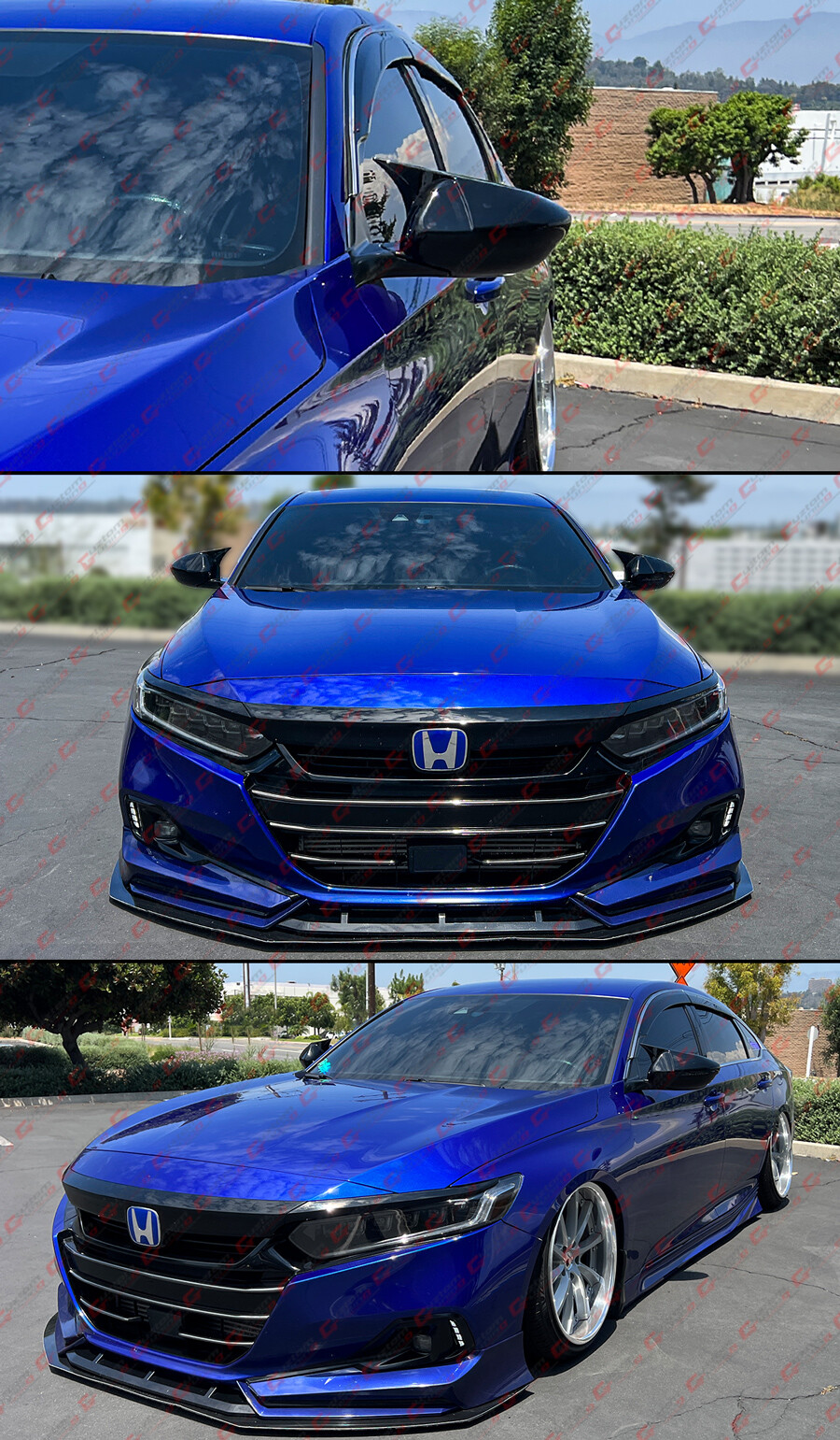 FOR 2018-2022 ACCORD M STYLE GLOSS BLACK SIDE MIRROR COVER CAP OVERLAY W/O LIGHT