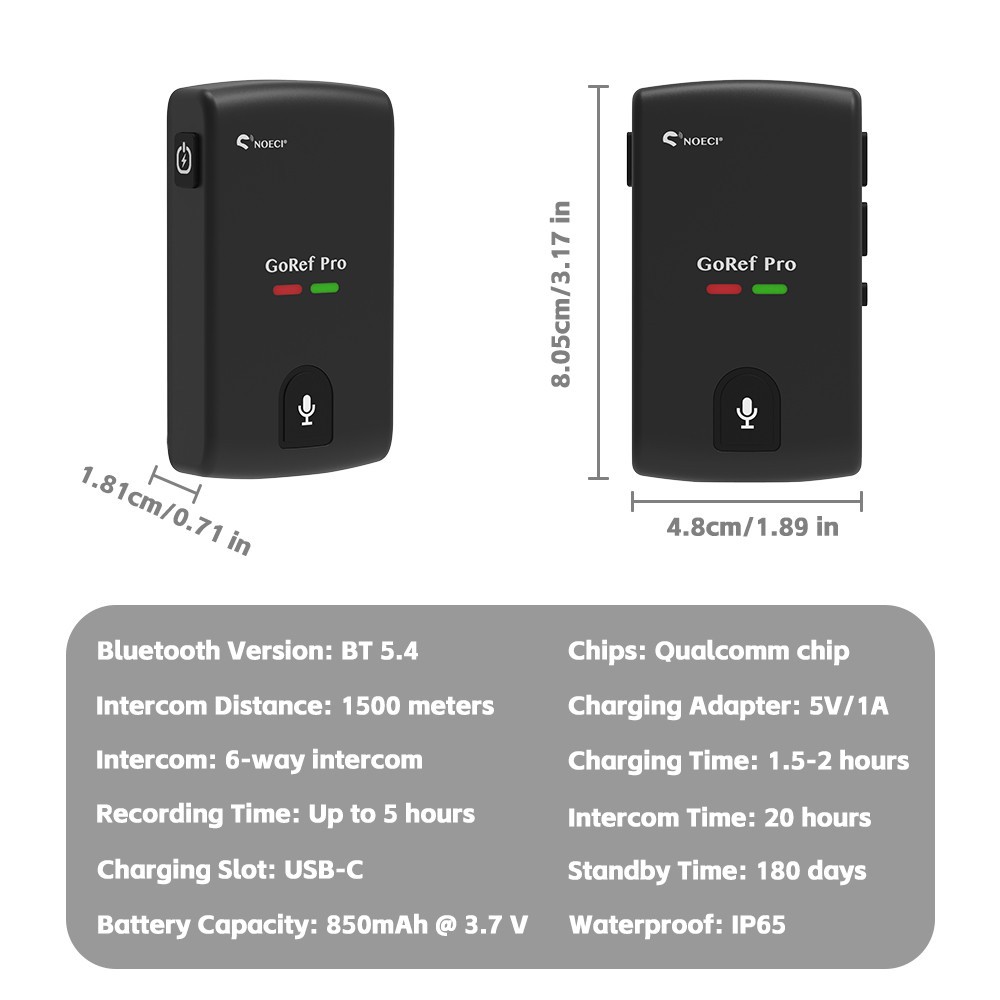Bluetooth Football Soccer Referee Intercom Interphone Headset Kit for 3 user
