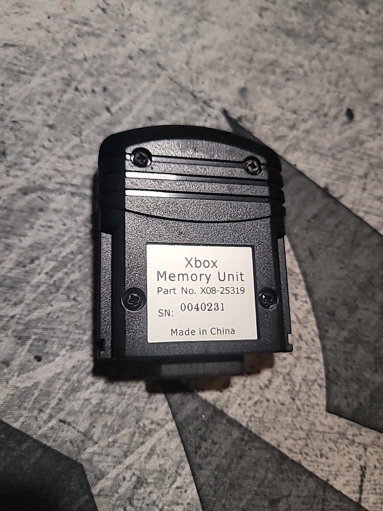 OEM Authentic Microsoft OG Xbox Memory Unit X08-25319 Black - Tested