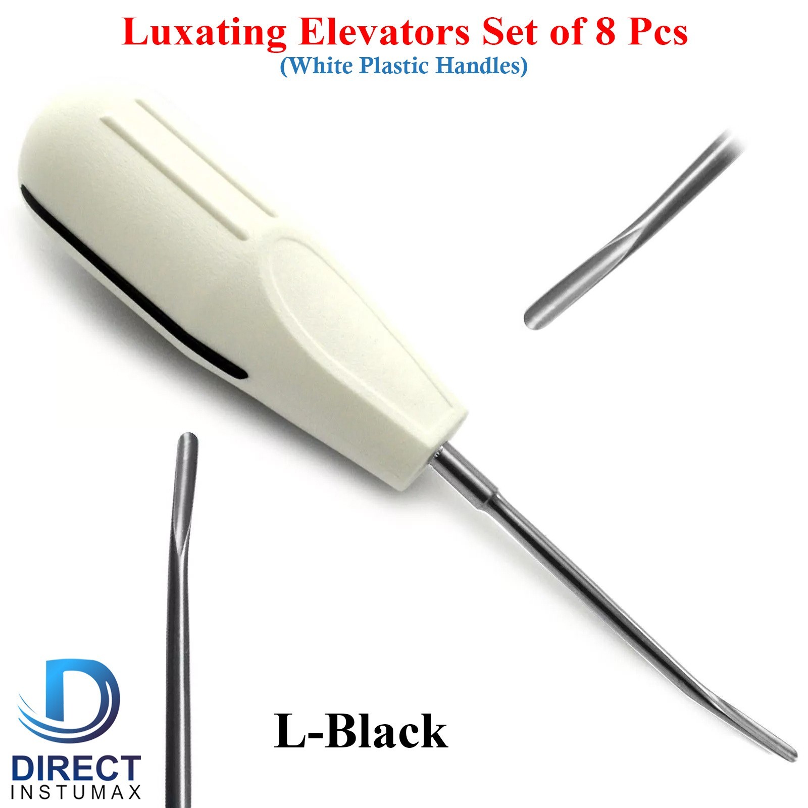 8 Pcs Dental Luxating Elevators Root Elevators Luxation Oral Surgery Extraction