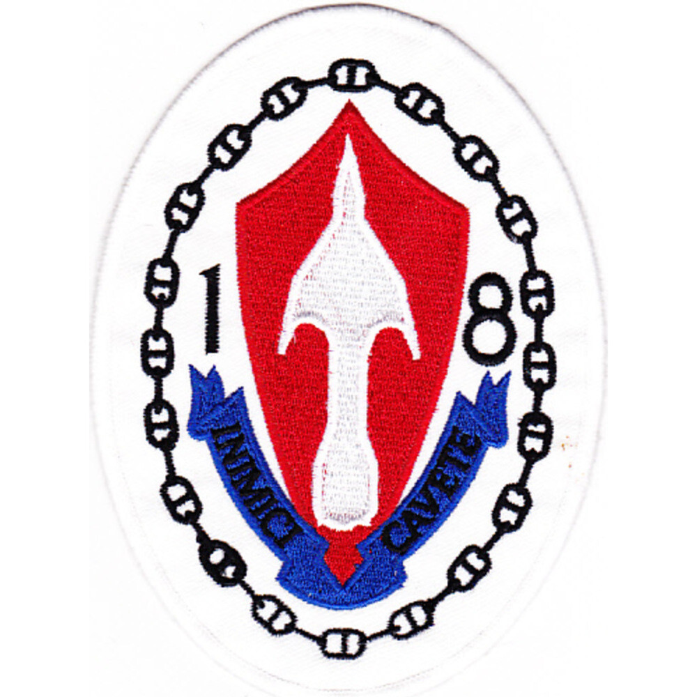 Desron 18 Destroyer Squadron Patch - Version C Inimici Cauete