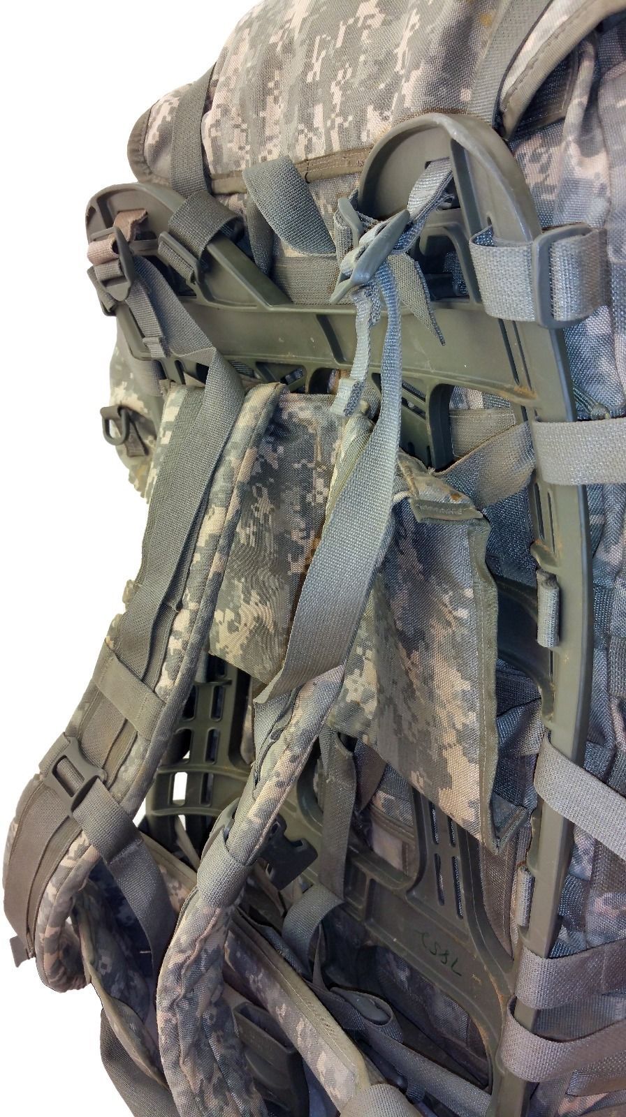 Complete USGI MOLLE Large Rucksack Field Pack Set Frame Pouches Straps ACU EXC