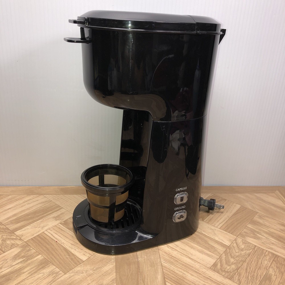 Single Serve Coffee Maker Dual Brew K Cup Capsule Ground Coffee Compact Design