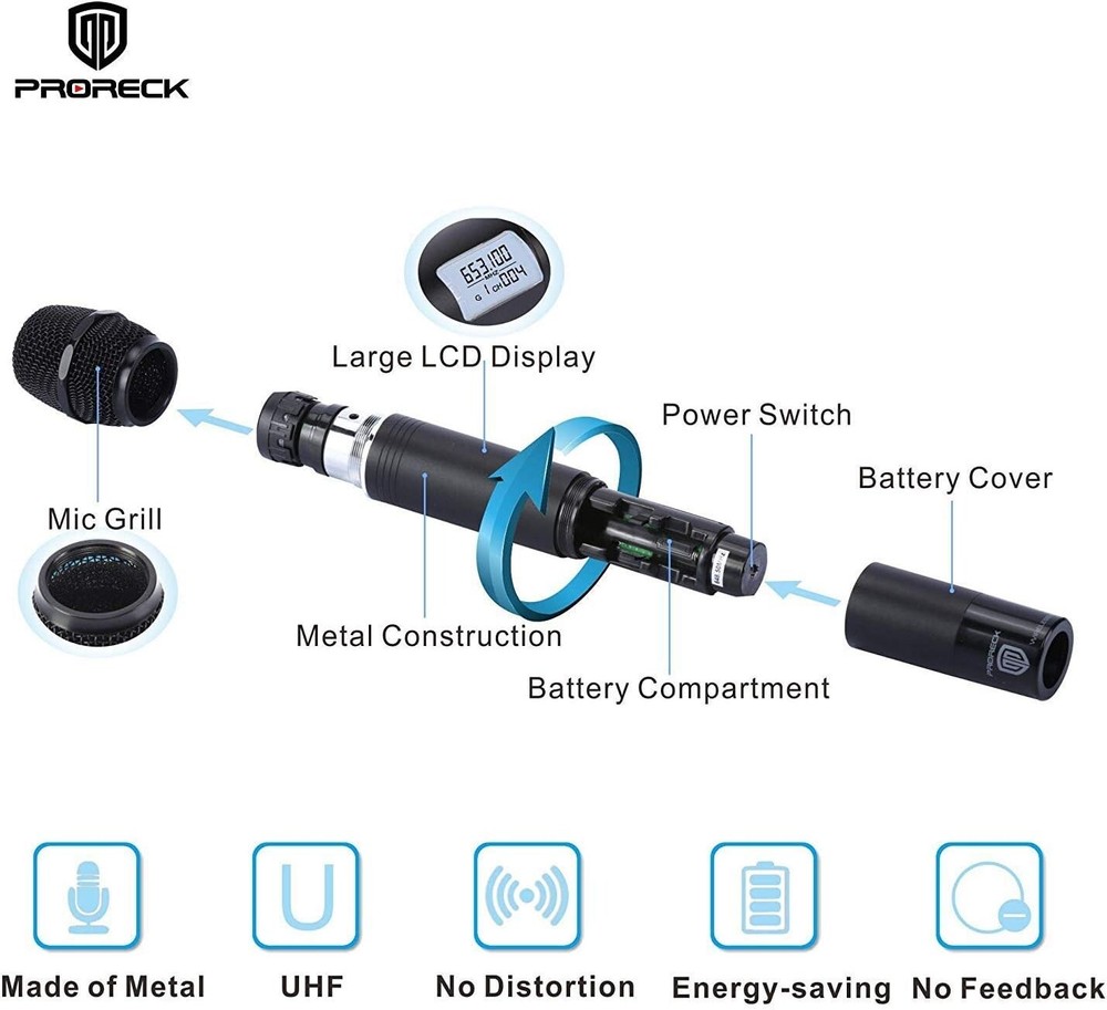 RK MX66 6-Channel UHF Wireless Microphone System