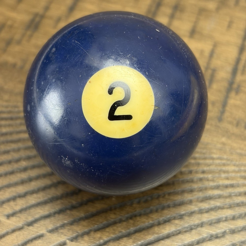 Vintage Pool Billiard Ball #2 Solid Bakelite Tested 2 1/4" Standard Replacement
