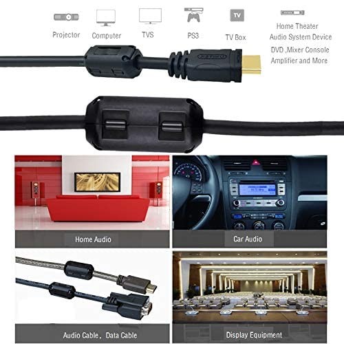 Clip-on Noise Filter,[10pcs 5mm] Anti-interference High-Frequency Ferrite Cor...