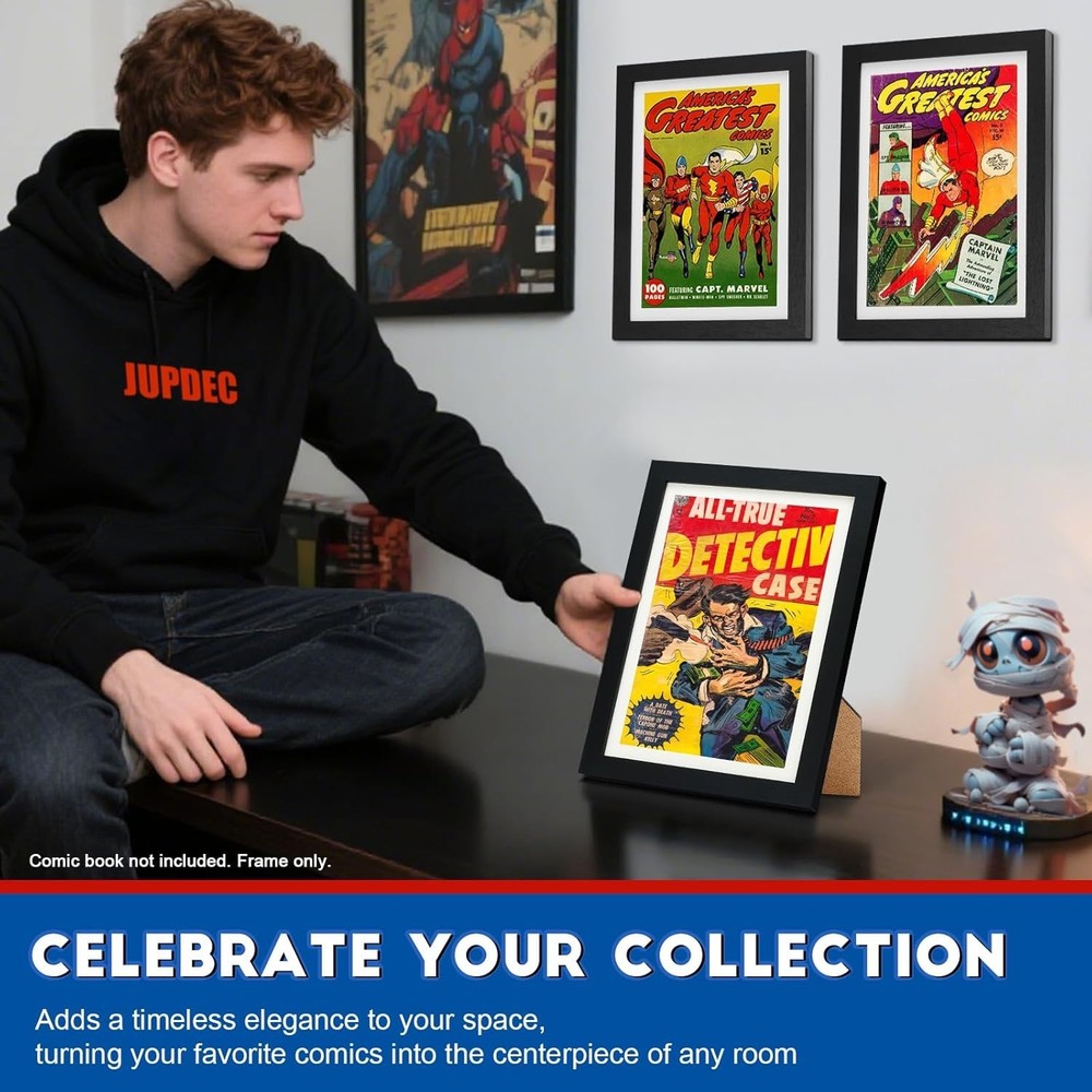 Comic Frame with Acrylic Sheet and Positioning Mat for Home Decor