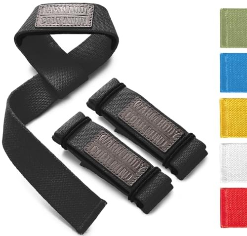 Lasso Lifting Wrist Straps for Cross Training - Rated at 770 lb - Black Basic