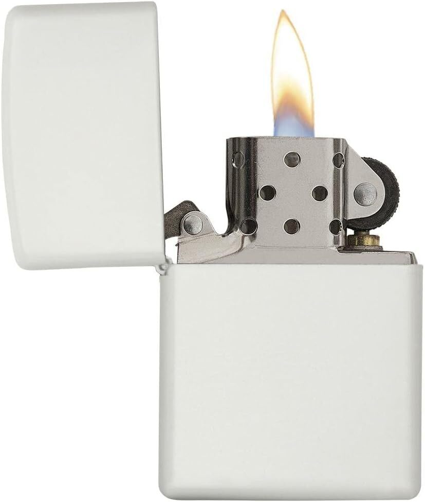 Zippo Lighter- Personalized Message Matte Colors Windproof Lighter White #214