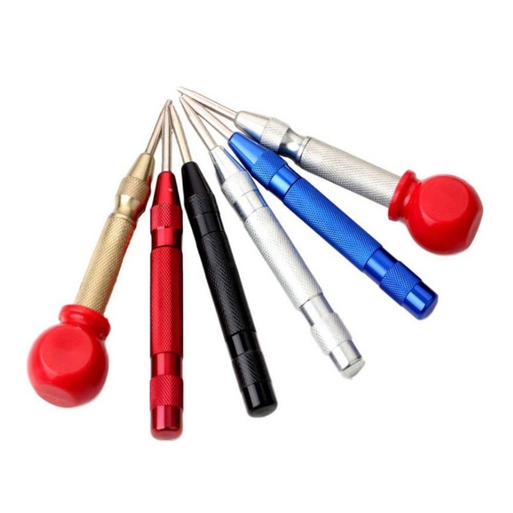 Compact Automatic Center Punch for Wood and Metal with Adjustable Force