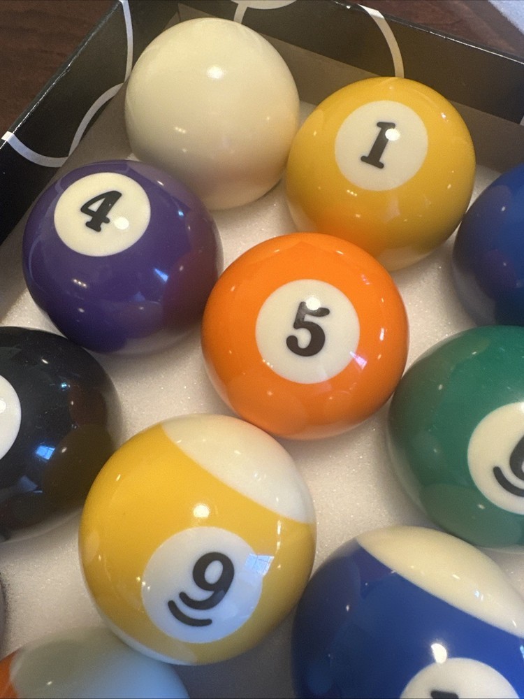 POOL BALLS 21/4" BILLIARD DELUXE POOL TABLE BALLS