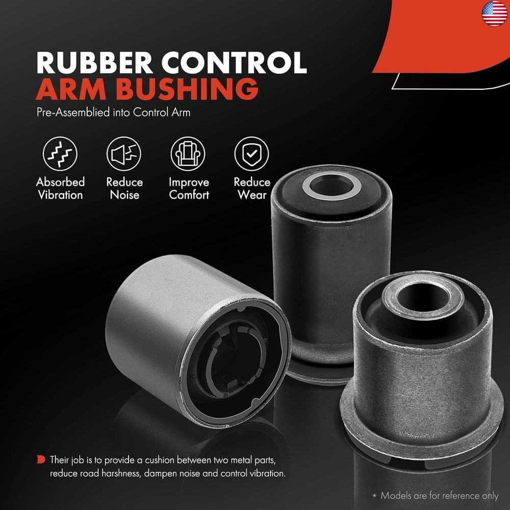 A-Premium 2 x Front Upper Control Arm Bushing Kit, Compatible with Jeep WJ