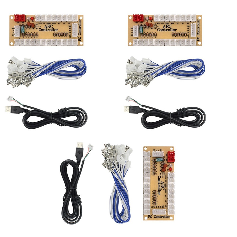 Zero Delay Arcade USB Encoder With USB Cable For Mame Jamma DIY PC Game 3 Sets