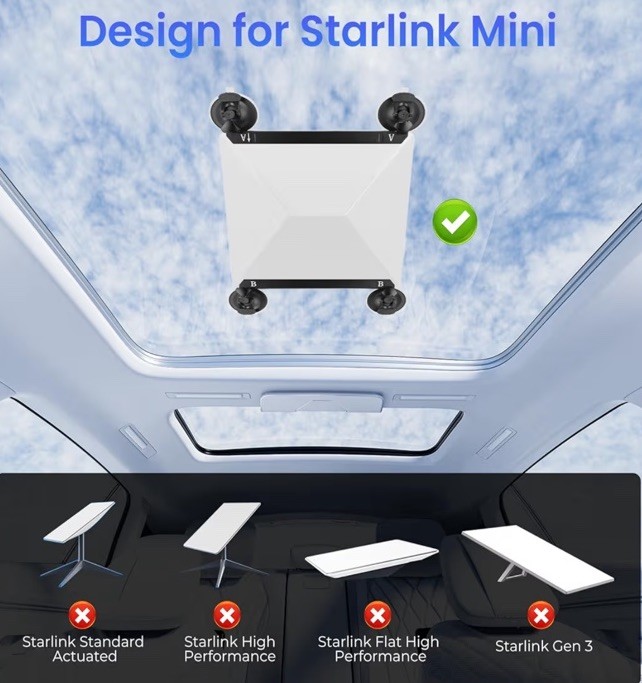Starlink Mini Suction Cup Mount