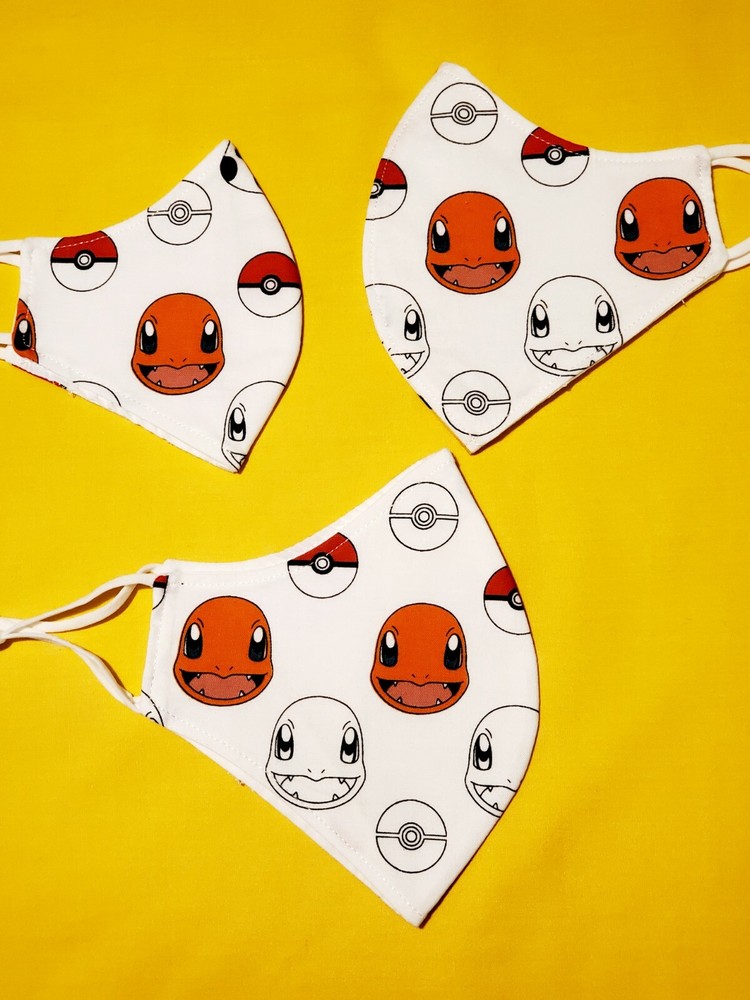 Youth Charmander Adjustable Face Mask