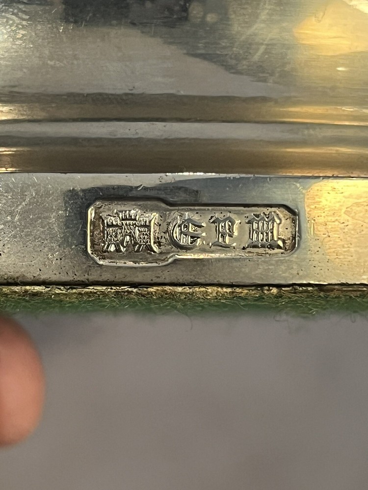 Vintage Silver Plate Champagne/Wine Bottle Coaster Signed