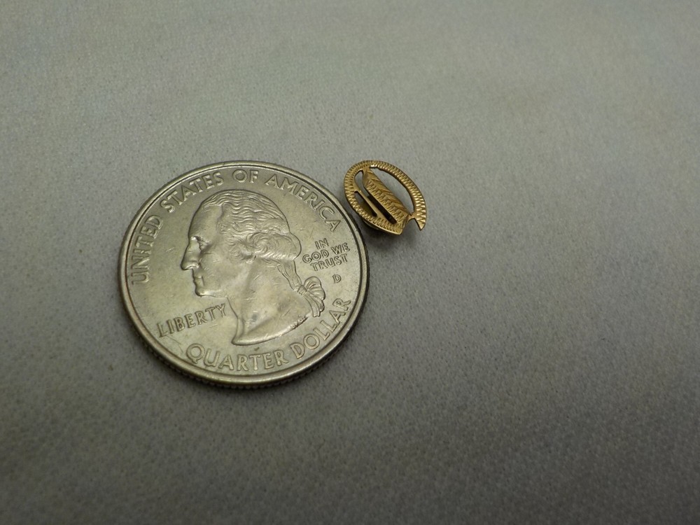 10K SOLID GOLD MONOGRAM INITIAL LETTER EMBLEM JEWELRY FINDINGS RING MONOGRAM #2