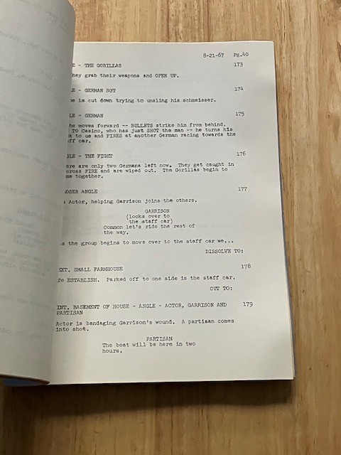 GARRISON'S GORILLAS TV Script The Expendables FINAL DRAFT August 21, 1967