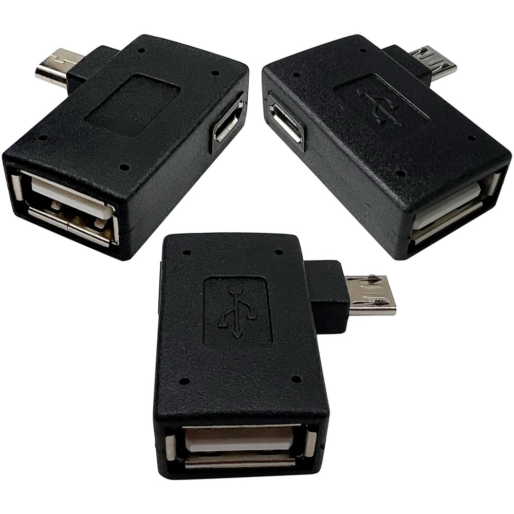 OTG Cable Adapter for Fire Stick 4K Max (3-Pack) – Expand Memory & Black