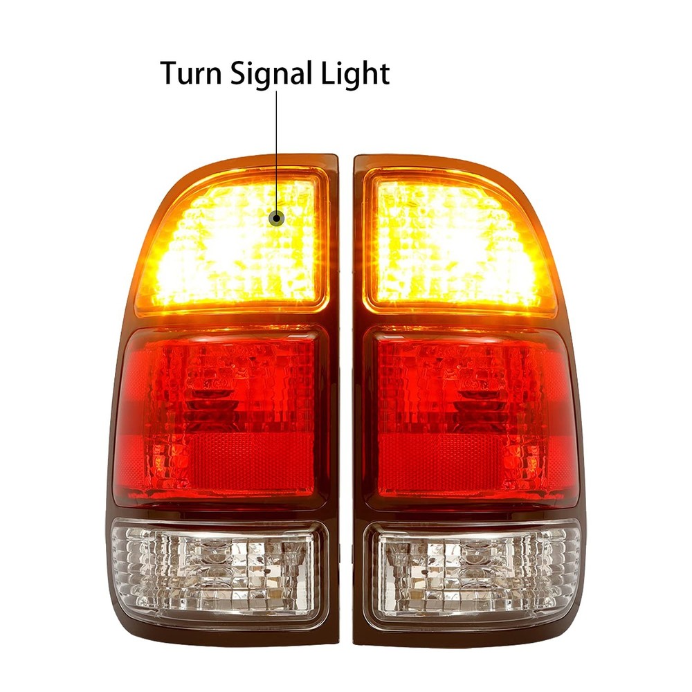 Halogen Tail Light Compatible with 2000-2006 Toyota Tundra Regular/Access Cab...